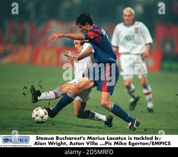 Marius LACATUS of Steaua Bucuresti celebrate the victory with the News  Photo - Getty Images