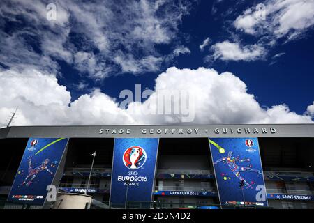 A general view of the Stade Geoffroy Guichard Stock Photo