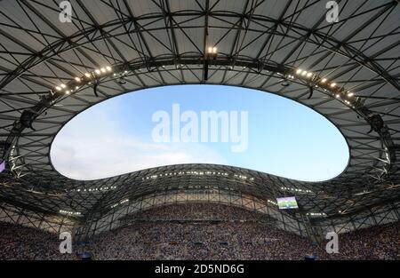 A general view of the Stade Velodrome. Stock Photo