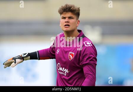 Goalkeeper Danijel Nizic, Morecambe.  Stock Photo