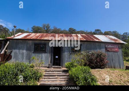 Gallery 33 in the historic town of Laguna, a locality in the city of Cessnock, in the Hunter Region of New South Wales, Australia. Stock Photo