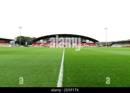 A general view of Highbury Stadium, home of Fleetwood Town Stock Photo