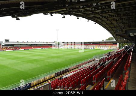 A general view of Highbury Stadium, home of Fleetwood Town Stock Photo