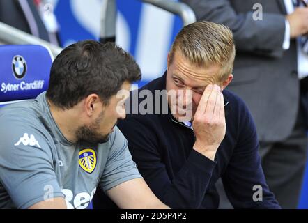 Leeds United's manager Gary Monk. Stock Photo