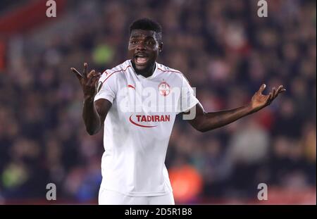 Hapoel Be'er Sheva's John Ogochukwu Ogu Stock Photo