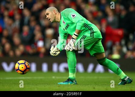 Middlesbrough goalkeeper Victor Valdes Stock Photo