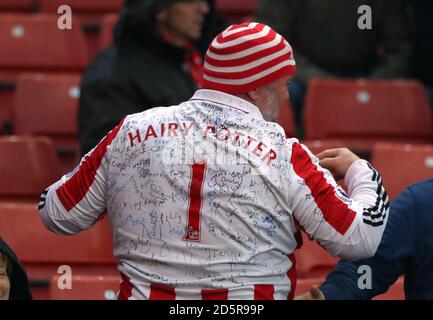 Stoke City fan Sean Ruane aka Hairy Potter  Stock Photo