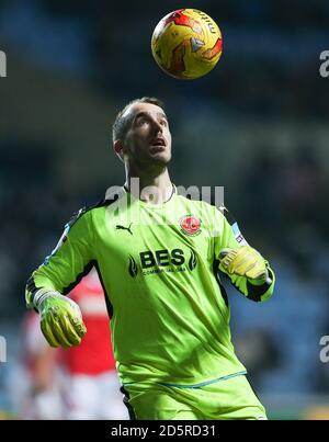 Fleetwood Town goalkeeper Alex Cairns Stock Photo