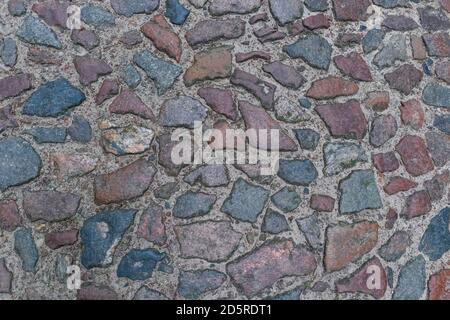 old paving stone road, background photo Stock Photo