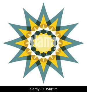 Abstract vector star icon. Vector illustration. Stock Vector