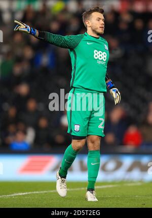 Preston North End goalkeeper Chris Maxwell Stock Photo