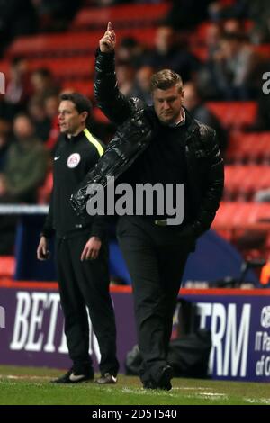 Charlton Athletic manager Karl Robinson Stock Photo