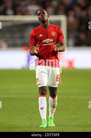 Manchester United's Paul Pogba After Scoring His Side's Second Goal Of 