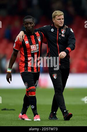 AFC Bournemouth's Max Gradel (left) and Reading's Jordan Obita battle ...