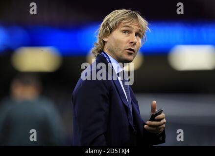 Juventus Vice Chairman Pavel Nedved looks on during the Serie A match ...