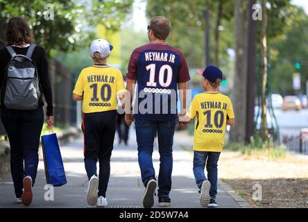 Neymar Pose In Matching Outfits With His Son