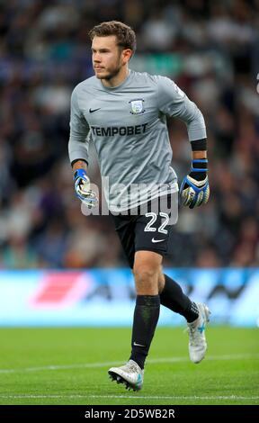 Preston North End goalkeeper Chris Maxwell Stock Photo