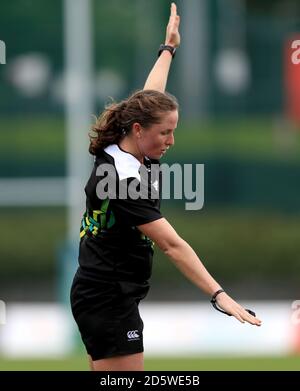 Referee Aimee Barrett-Theron Stock Photo