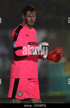 Forest Green Rovers goalkeeper Bradley Collins Stock Photo