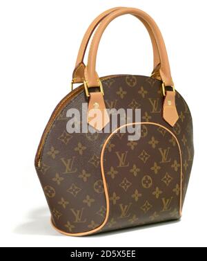 Louis Vuitton leather, bowling vanity, monogrammed handbag in