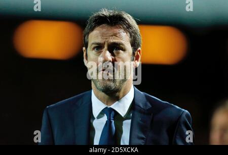 Leeds United manager Thomas Christiansen Stock Photo