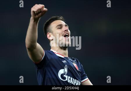 Red Star Belgrade's Marko Gobeljic Stock Photo