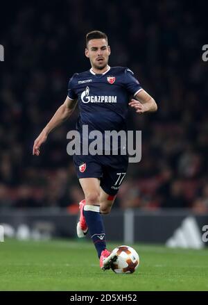 Red Star Belgrade's Marko Gobeljic Stock Photo