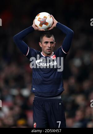 Red Star Belgrade's Nenad Krstcic Stock Photo - Alamy