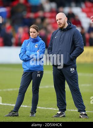 Coventry City head of medical Pauline Robertson with academy physiotherapist Andrew Hemming Stock Photo