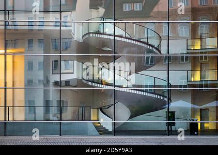 Germany, Nuremberg, glass facade of Neues Museum Nuernberg Stock Photo