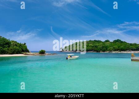 Albania, Ksamil, Butrint National Park, Ionia Sea Stock Photo