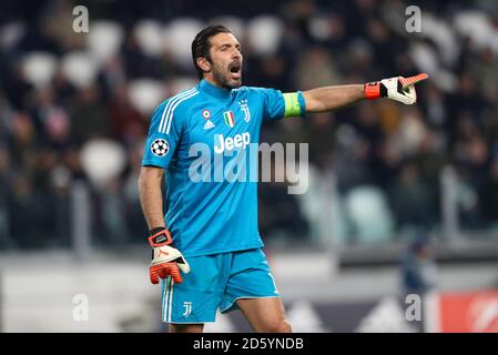 Vista generale di un poster Juventus Gianluigi Buffon Foto stock - Alamy