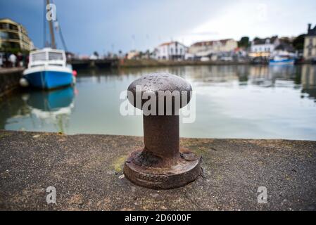An old rusty murray in a seaside town in France. Stock Photo