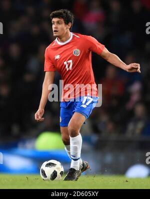 Costa Rica's Yeltsin Tejeda in action during the international friendly match at Hampden Park, Glasgow Stock Photo