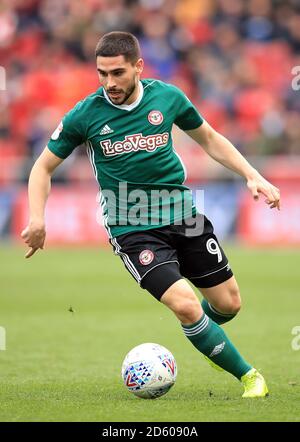 Brentford's Neal Maupay Stock Photo