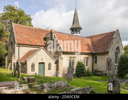 the old church of st blasius near shanklin on the isle of wight Stock Photo