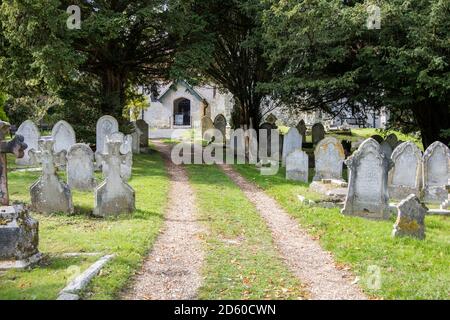 the old church of st blasius near shanklin on the isle of wight Stock Photo