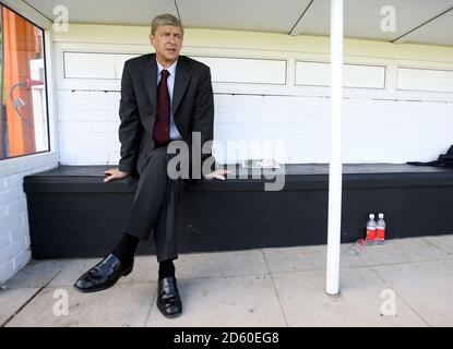 FILE PHOTO: Arsene Wenger is to leave Arsenal at the end of the season, ending a near 22-year reign as manager   Arsenal's manager Arsene Wenger ... Soccer - Friendly - Barnet v Arsenal - Underhill Stadium ... 19-07-2008 ... Barnet ... England ... Photo credit should read: Mike Egerton/EMPICS Sport. Unique Reference No. 6154495 ...  Stock Photo