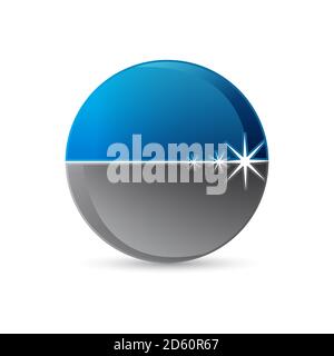 combination round circle background with star logo vector design illustration Stock Vector