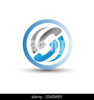 calling on phones communications services button symbol phone call logo vector icon Stock Vector