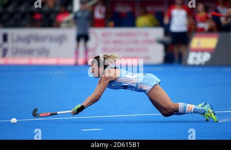 Argentina's Delfina Merino in action Stock Photo