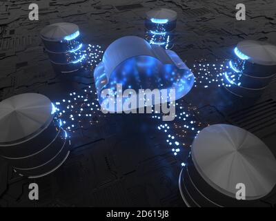 Cloud Computing Technology Stock Photo