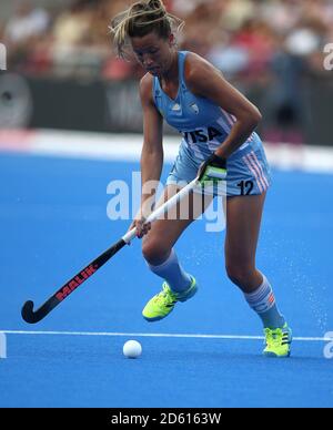 Argentina's Delfina Merino in action  Stock Photo