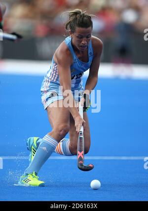 Argentina's Delfina Merino in action  Stock Photo