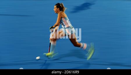 Argentina's Delfina Merino in action  Stock Photo