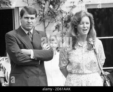 PRINCE ANDREW AND SARAH FERGUSON PARTY AT DUMMER 1983