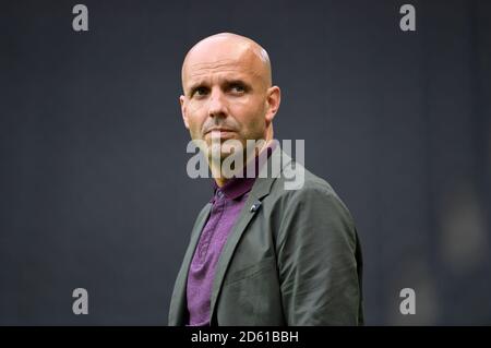 Milton Keynes Dons' manager Paul Tisdale Stock Photo