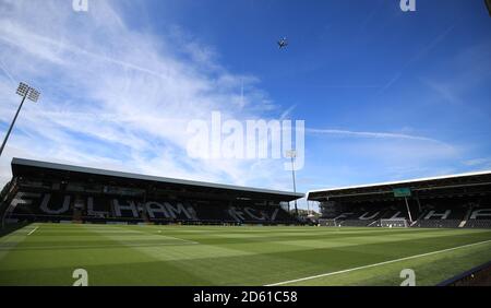 General view of the pitch ahead of the pitch  Stock Photo