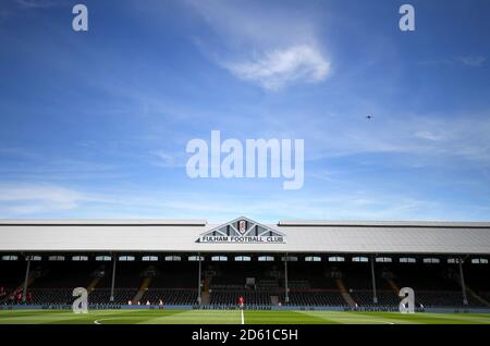 General view of the pitch ahead of the pitch  Stock Photo