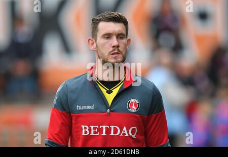 Charlton Athletic goalkeeper Jed Steer Stock Photo